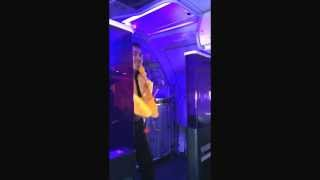 Virgin Airlines Attendant Takes The Safety Drill To the Next Level
